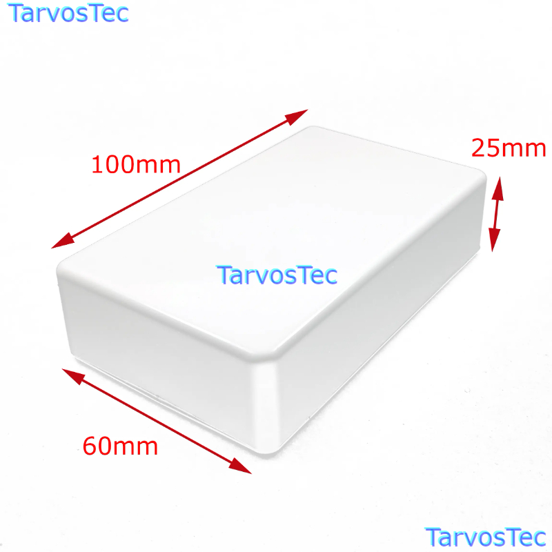 CAJA DE PLASTICO MARFIL 100x60x25mm